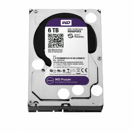 Sərt disk Uniview WD60PURX  Purple 6TB 64MB 5400 rpm SATA 6 Gb/s  3,5"