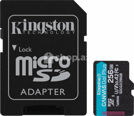 Yaddaş kartı Micro SD Kingston 256G Go Plus 170R V30