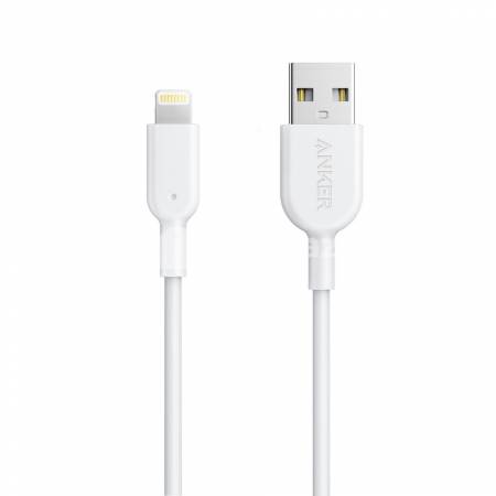  Lightning kabeli Anker A7101 USB CABLE 0.9M WHITE