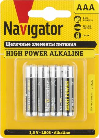  Batareya Navigator Lighting AAA 1,5v-LR3-Alkaline 94751