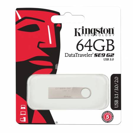 Fleş kart Kingston 64 GB DataTraveler SE9 G2  ( DTSE9G2/64GB )