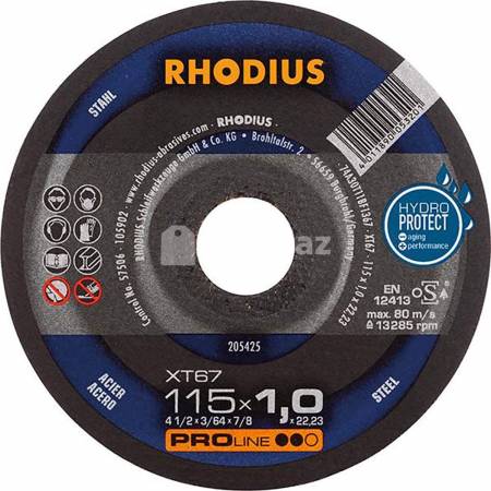  Kəsmə diski Rhodius metal 205425 (115 x 1.0)