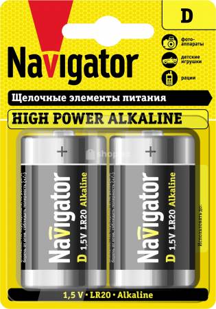  Batareya Navigator Lighting D 1,5v-R20-Alkaline 94755