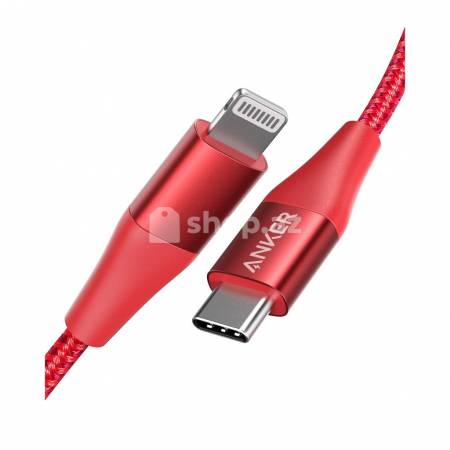  USB Type-C to Lightning kabeli Anker POWERLINE+II 1.8M RED