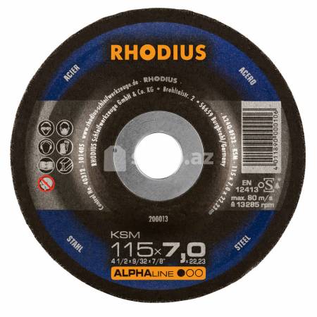  Yonma diski Rhodius 200013 (115 x 7.0)