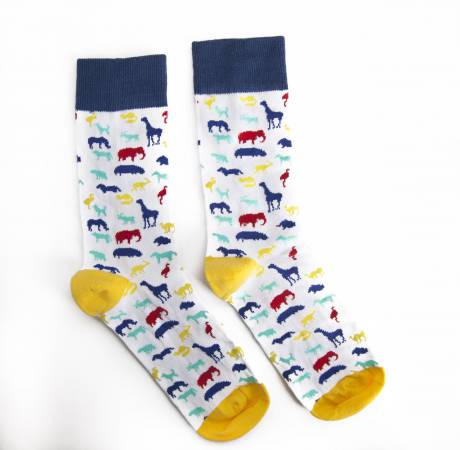 Kişi corabı Funny Socks Sevimli heyvanlar