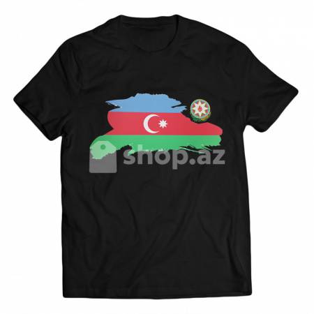  Qısaqol köynək 18plus Azerbaijan Gerb and flag